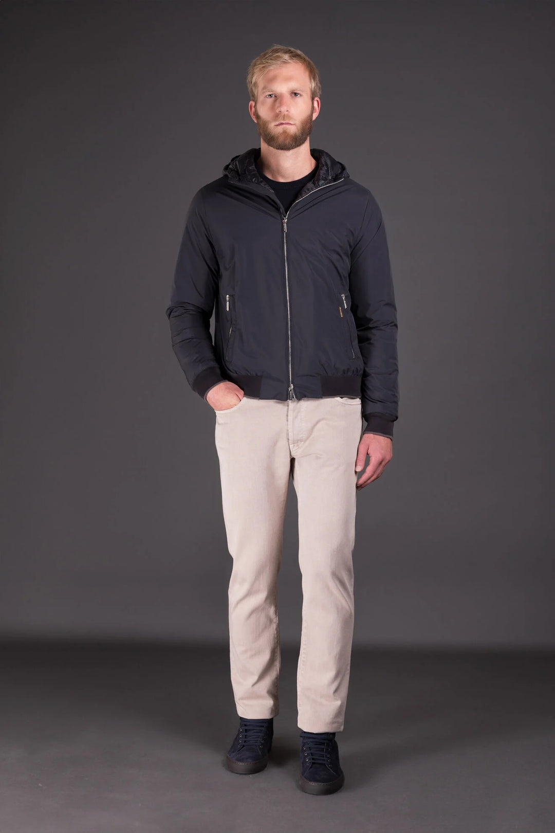 MooRER jacket - donkerblauw