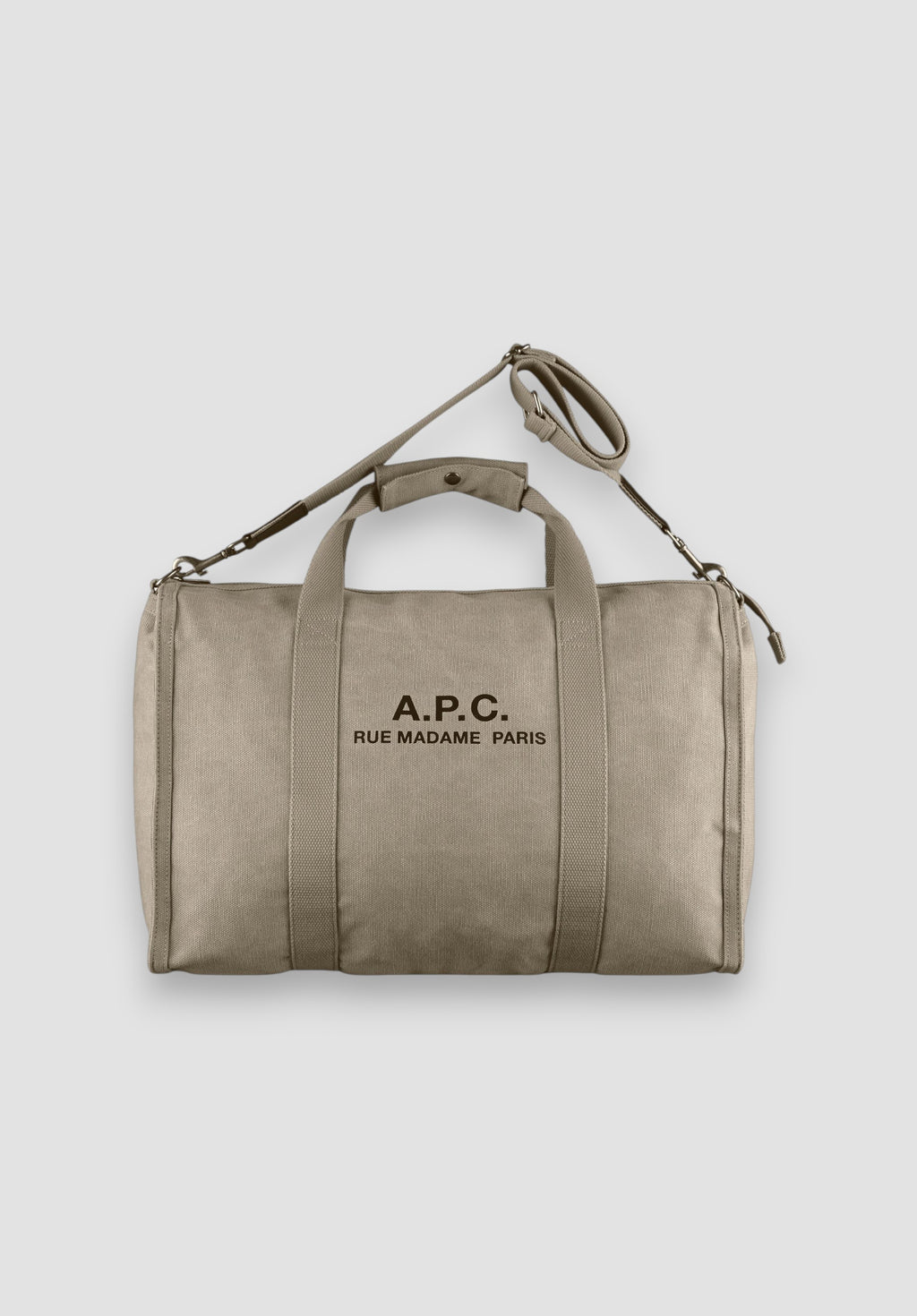 A.P.C. gym bag kaki