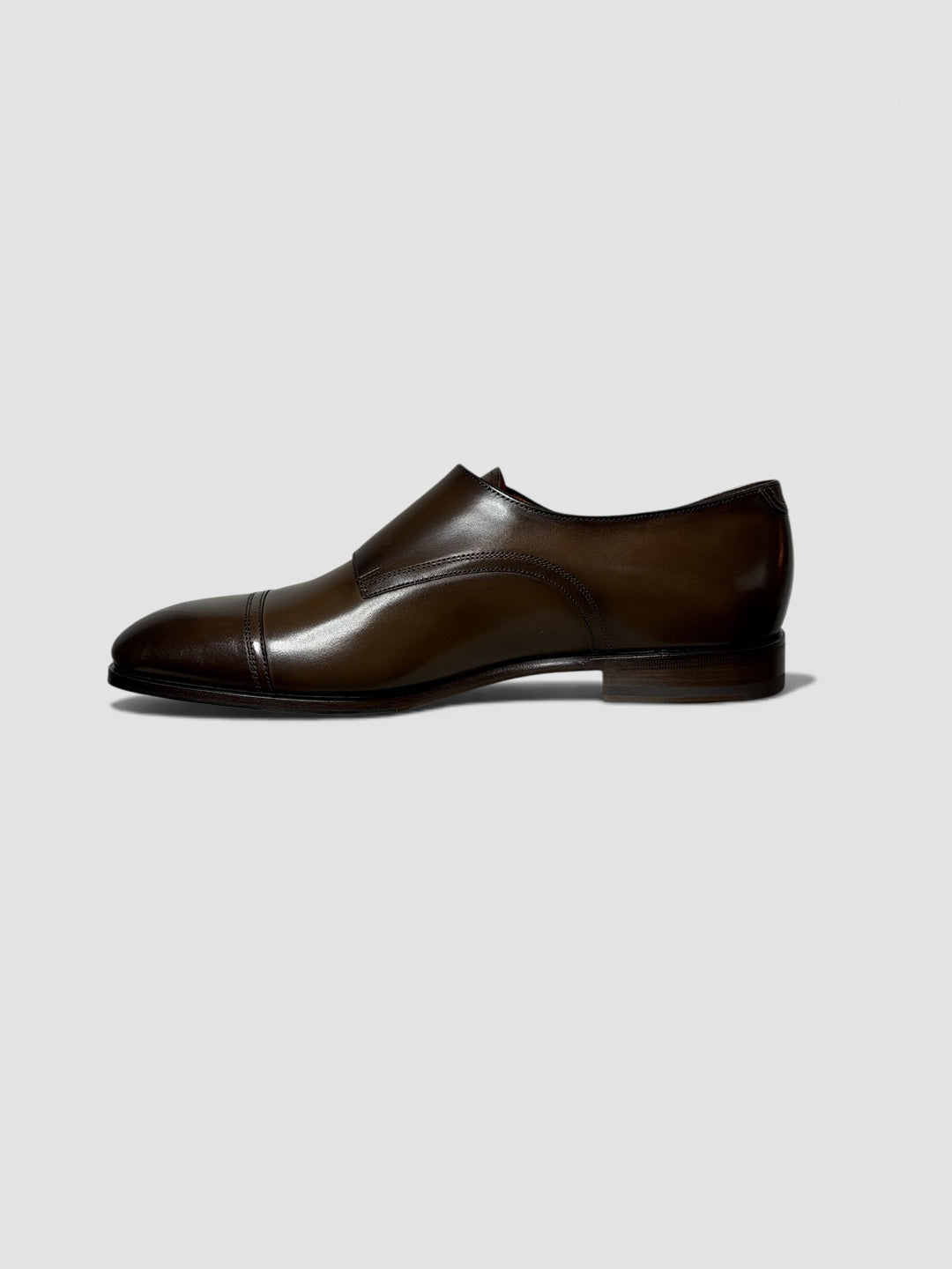 Santoni Gespschoen Donkerbruin