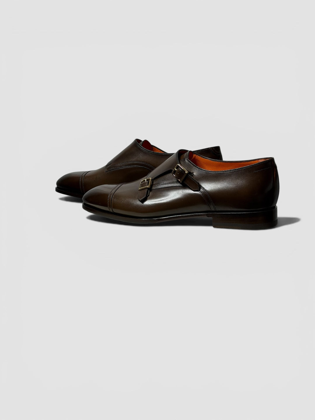 Santoni Gespschoen Donkerbruin