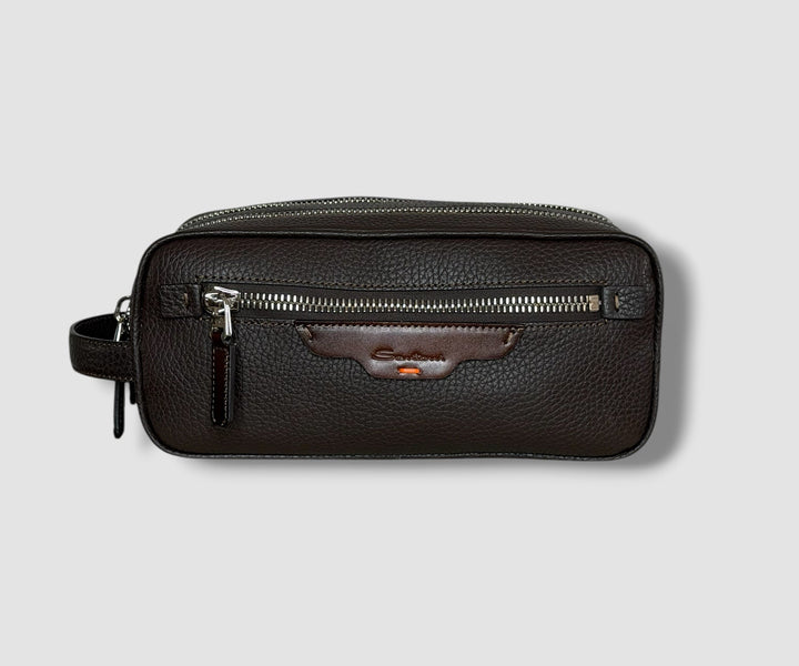 Santoni Leren Toilettas