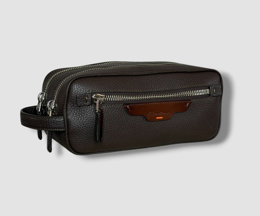 Santoni Leren Toilettas