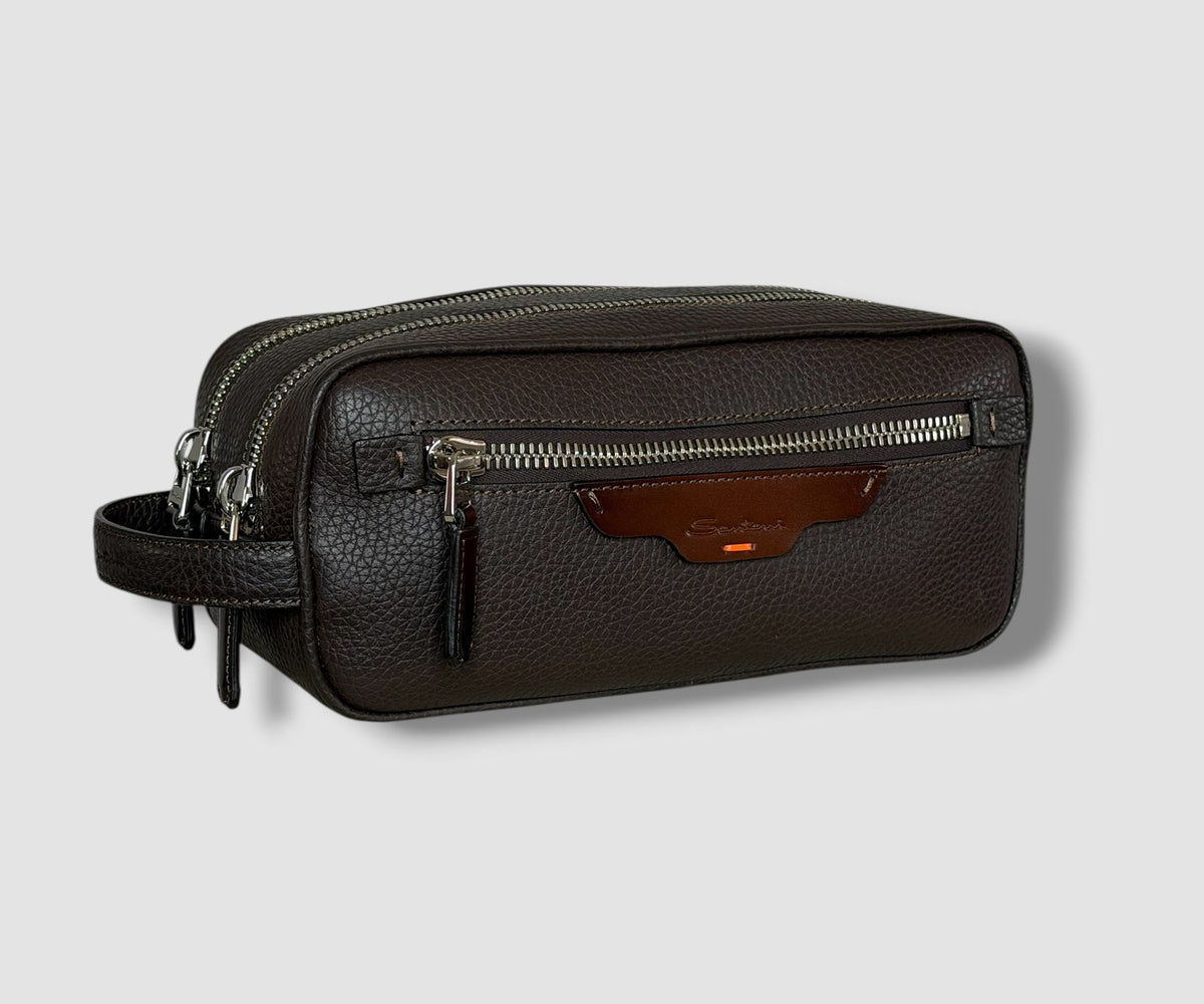 Santoni Leren Toilettas