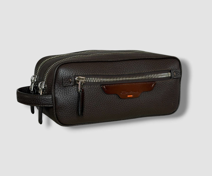 Santoni Leren Toilettas