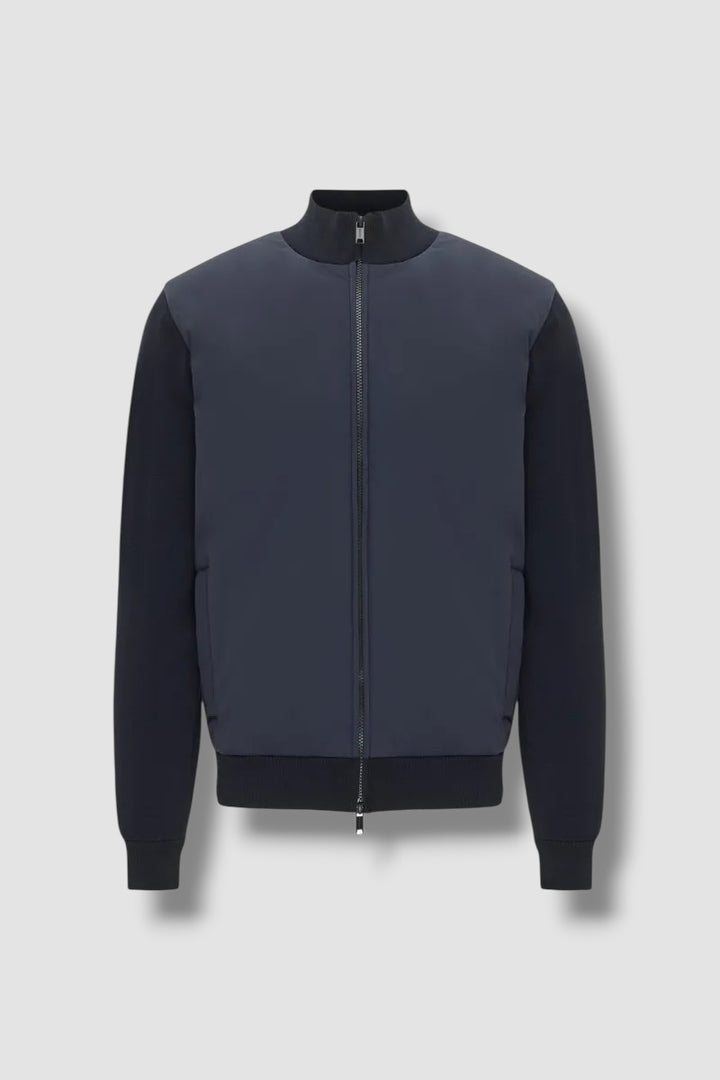 Genti jacket full zip - donkerblauw