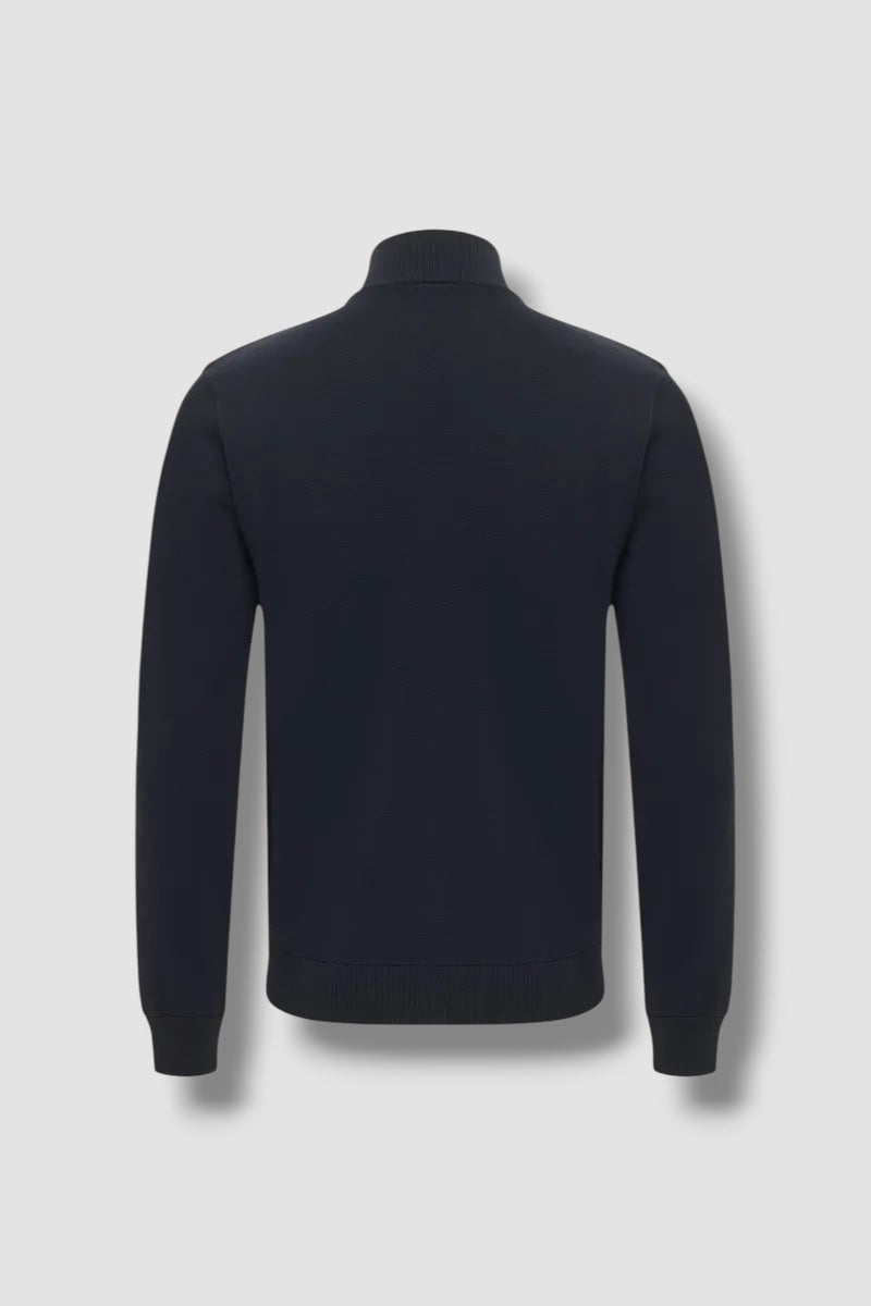 Genti jacket full zip - donkerblauw