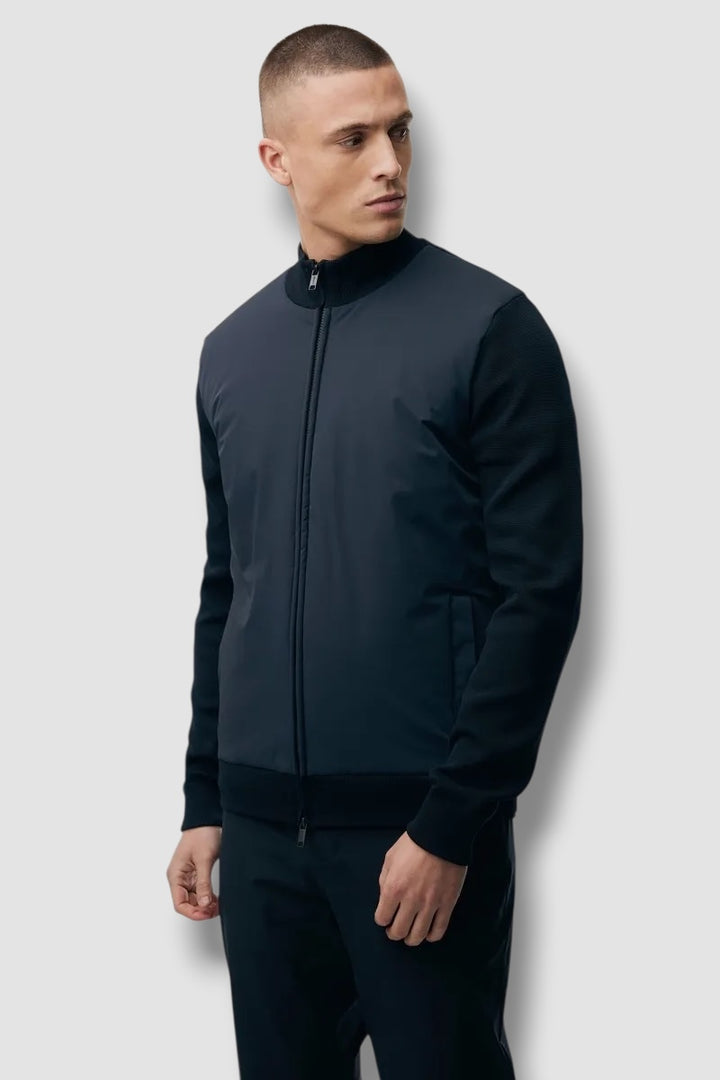 Genti jacket full zip - donkerblauw
