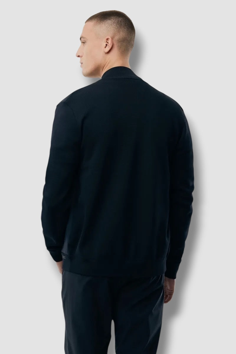 Genti jacket full zip - donkerblauw