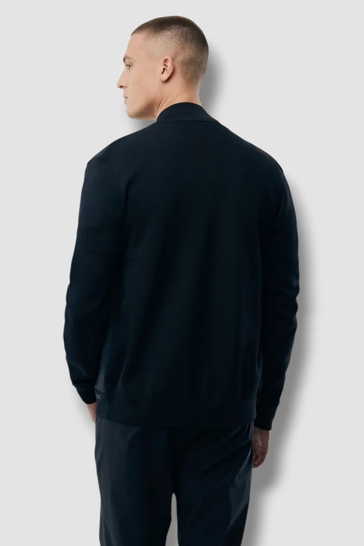 Genti jacket full zip - donkerblauw