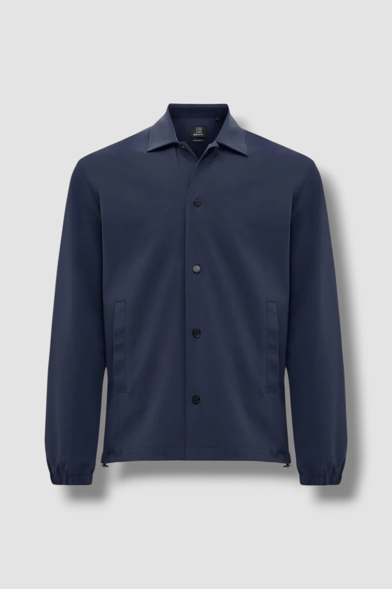 Genti overshirt - donkerblauwe