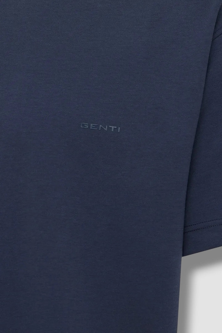 Genti T-Shirt Donkerblauw