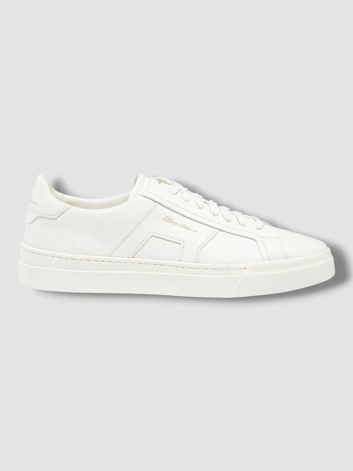 Santoni Leather Sneaker