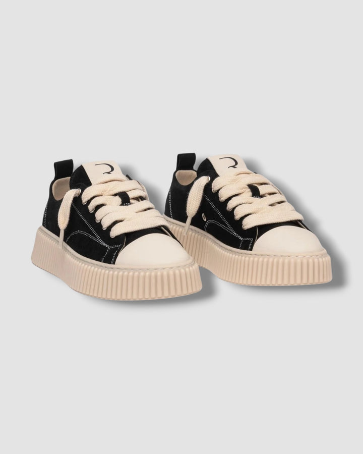 Rhun Sneakers Suede Zwart