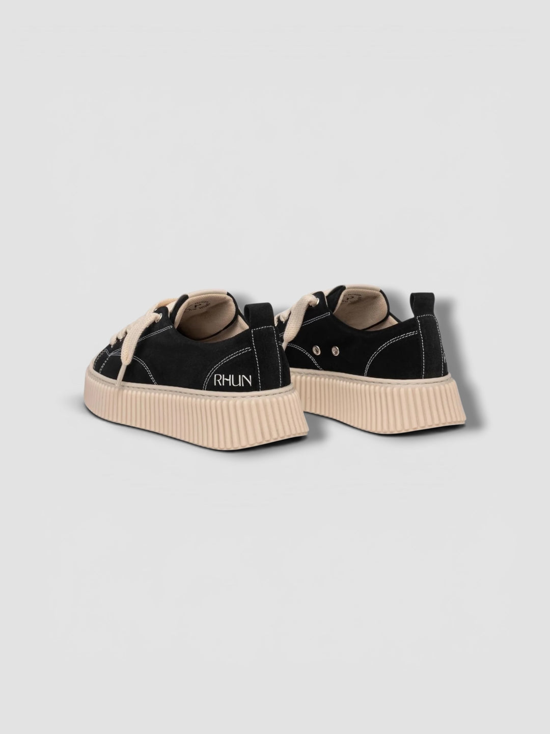 Rhun Sneakers Suede Zwart
