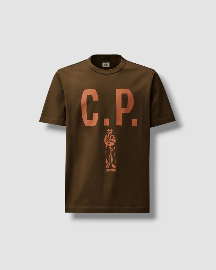 C.P. Company T-Shirt Donkergroen