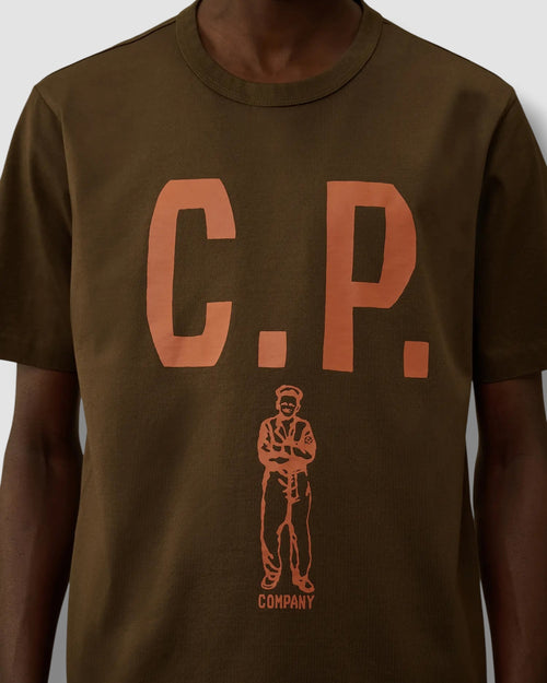 C.P. Company T-Shirt Donkergroen