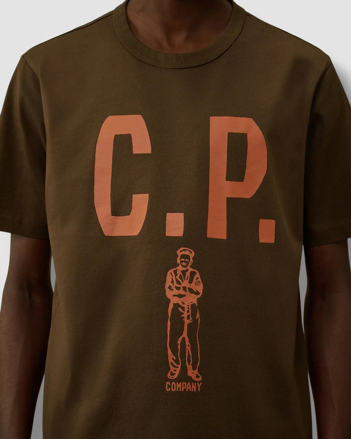 C.P. Company T-Shirt Donkergroen