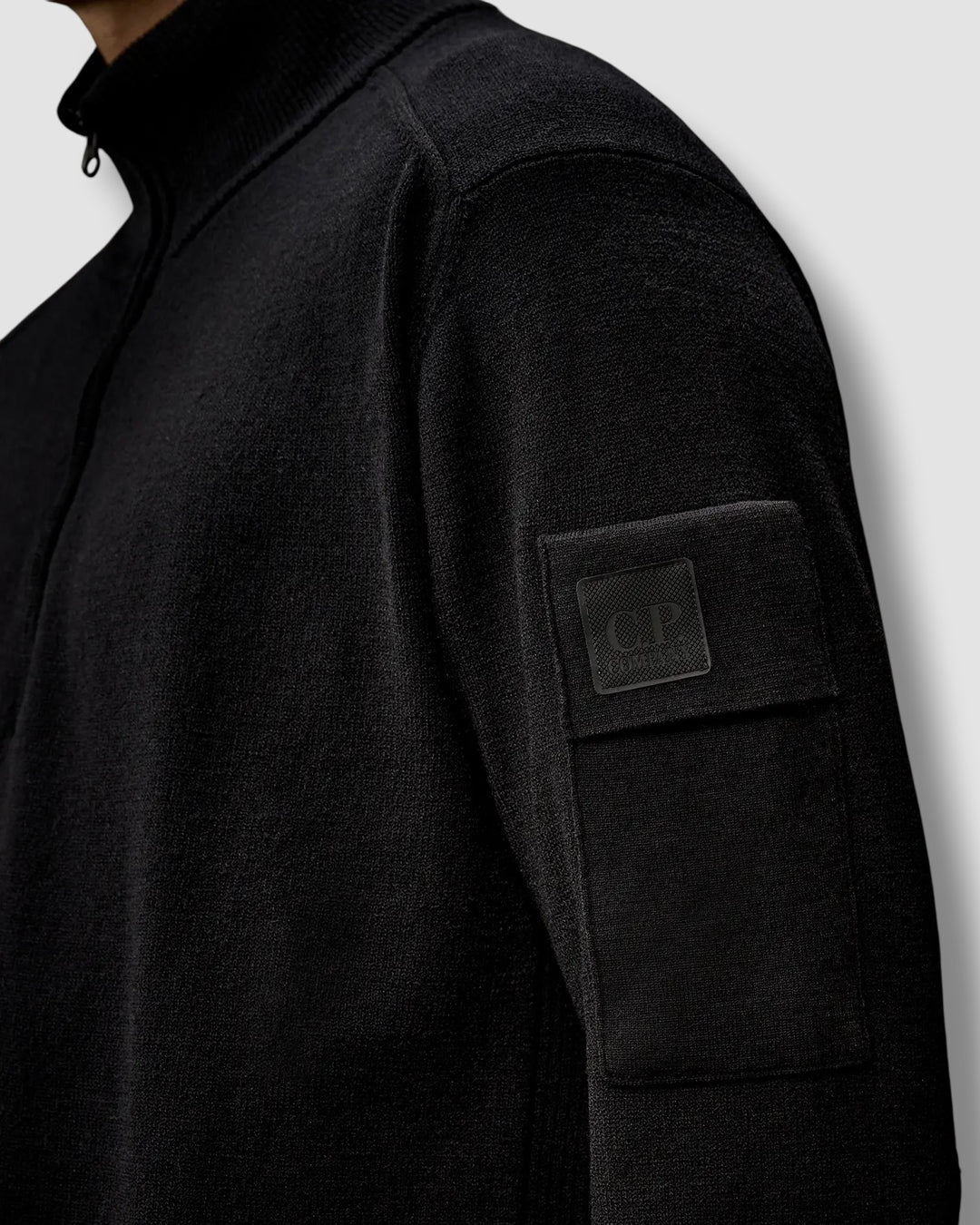 C.P. Company Zip Sweater Zwart