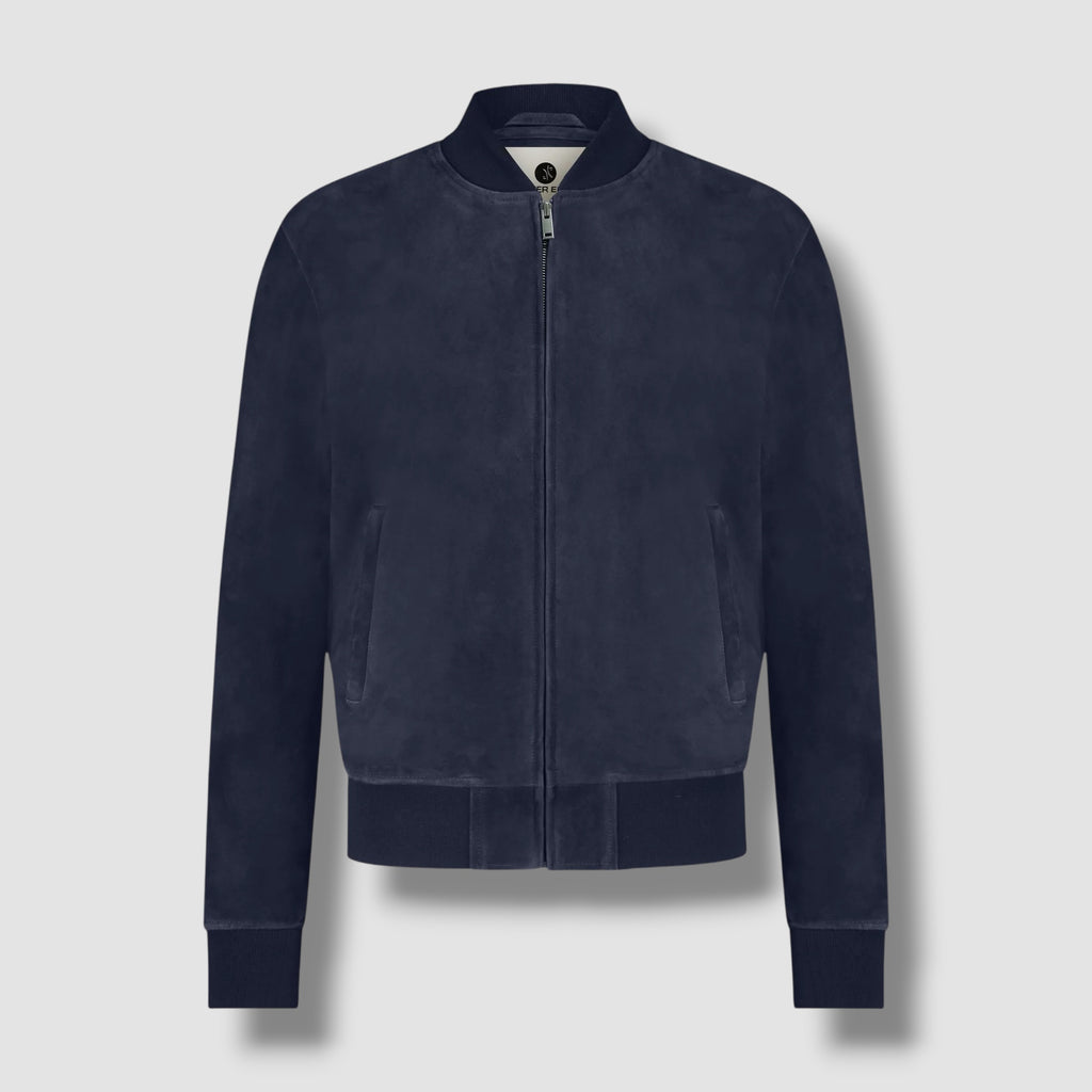 Alter Ego Suede Jacket Donkerblauw