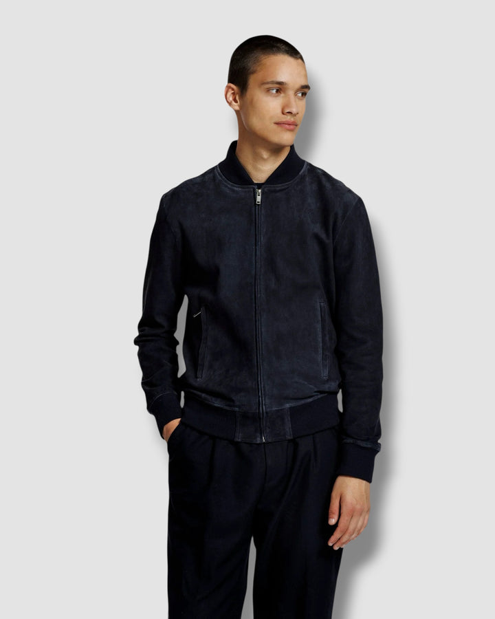 Alter Ego Suede Jacket Donkerblauw