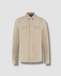 Alter Ego Suede Overshirt Beige