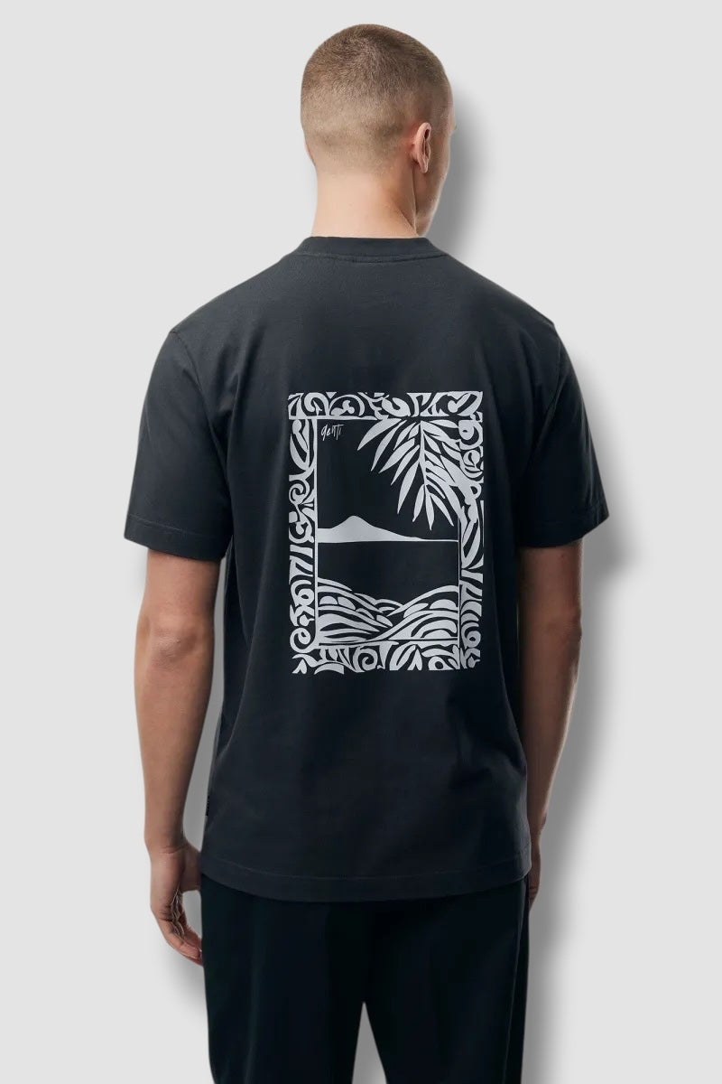 Genti T-Shirt Donkergrijs