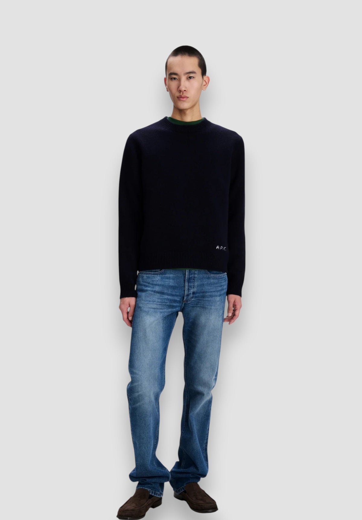 A.P.C. Gebreide Trui Met Ronde Hals