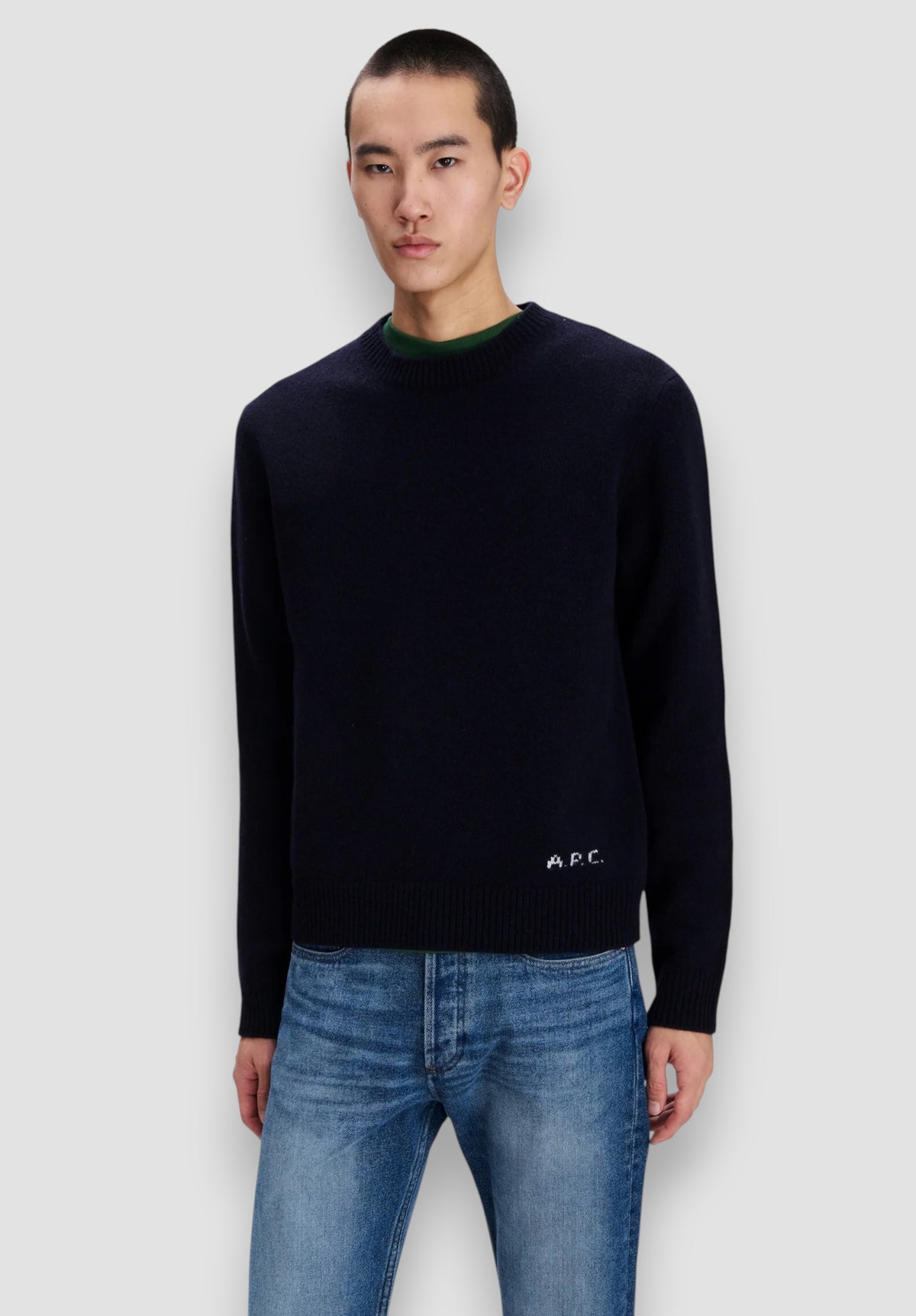A.P.C. Gebreide Trui Met Ronde Hals