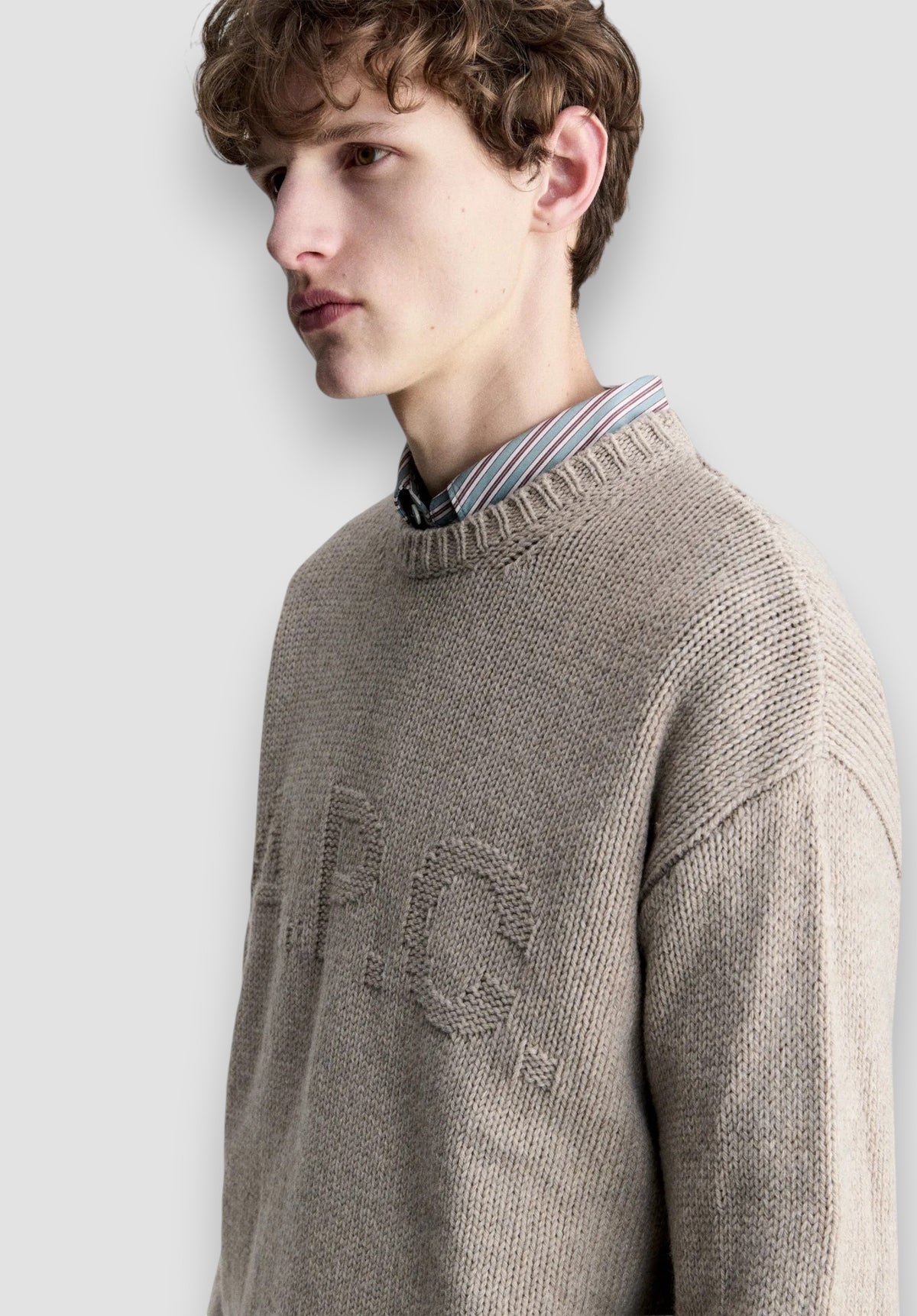 A.P.C. knitsweater taupe