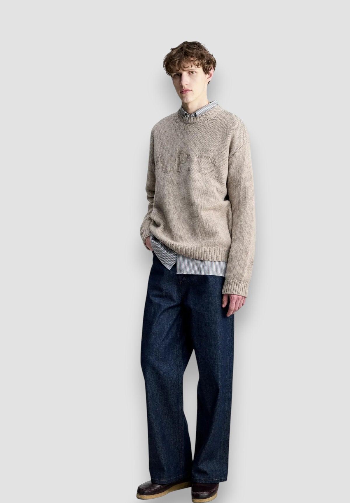 A.P.C. knitsweater taupe